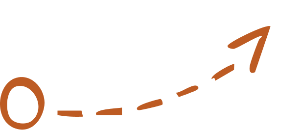 Dashed line arrow pointing right