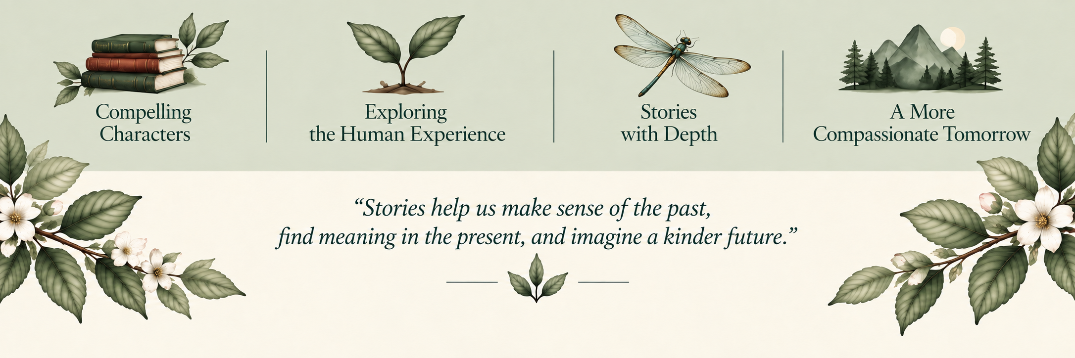 Adult fiction by Angelica DeLuca featuring compelling characters, exploration of the human experience, stories with depth, and a vision of a more compassionate tomorrow.