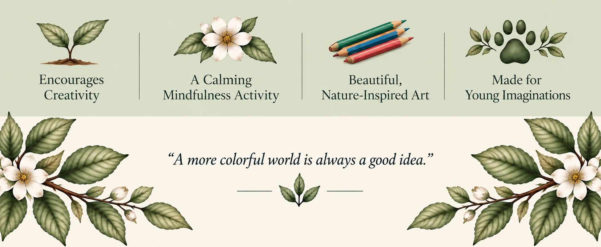 Coloring books for kids that encourage creativity, mindfulness, imagination, and an appreciation for nature through art.