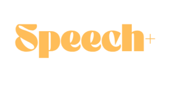 Logo with the word 'Speech' in bold, stylized font, followed by a plus sign.