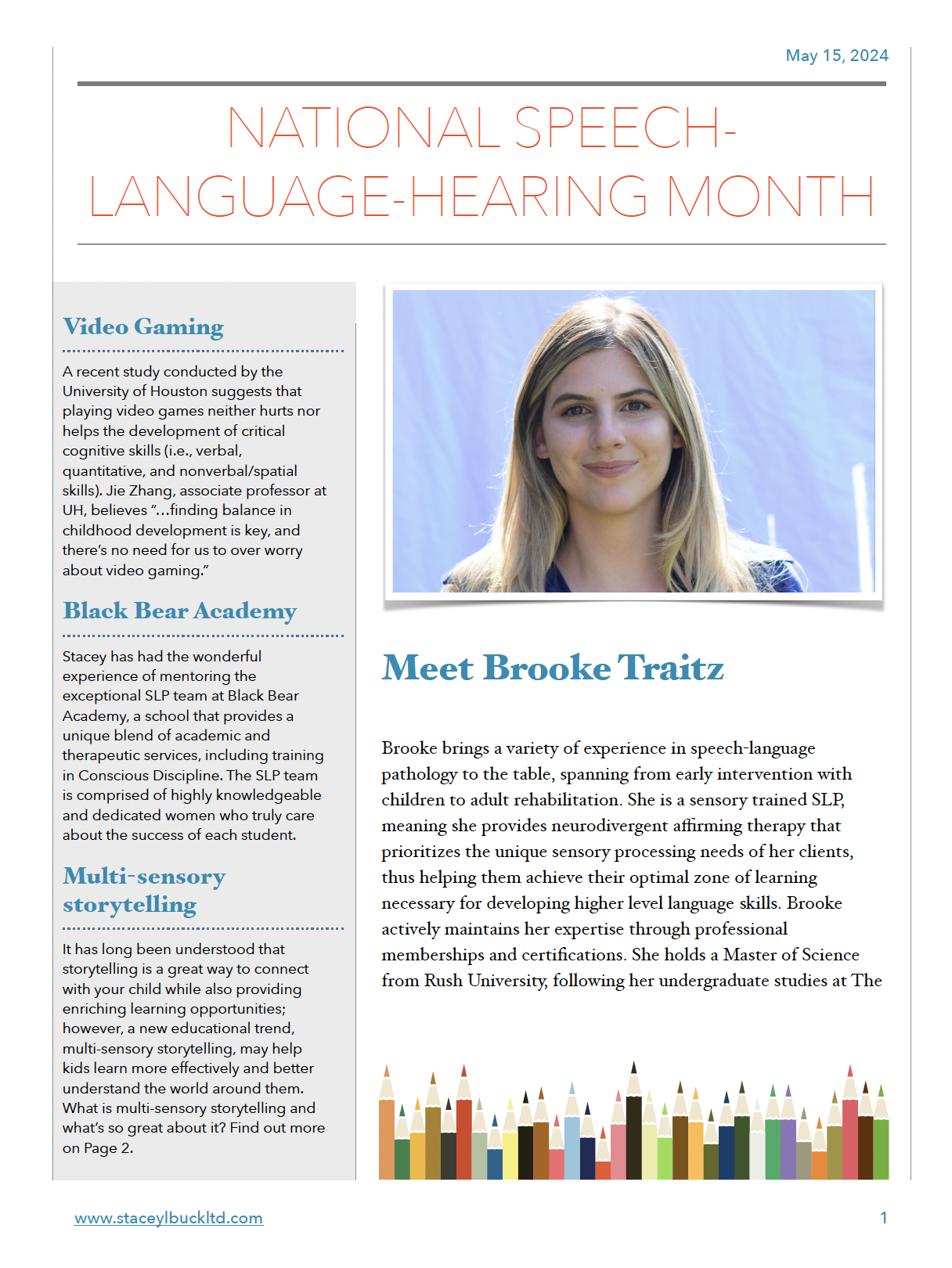 National Speech-Language-Hearing Month 2024
