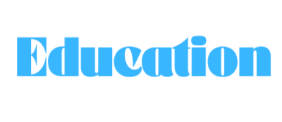 The word 'Education' written in large blue letters.