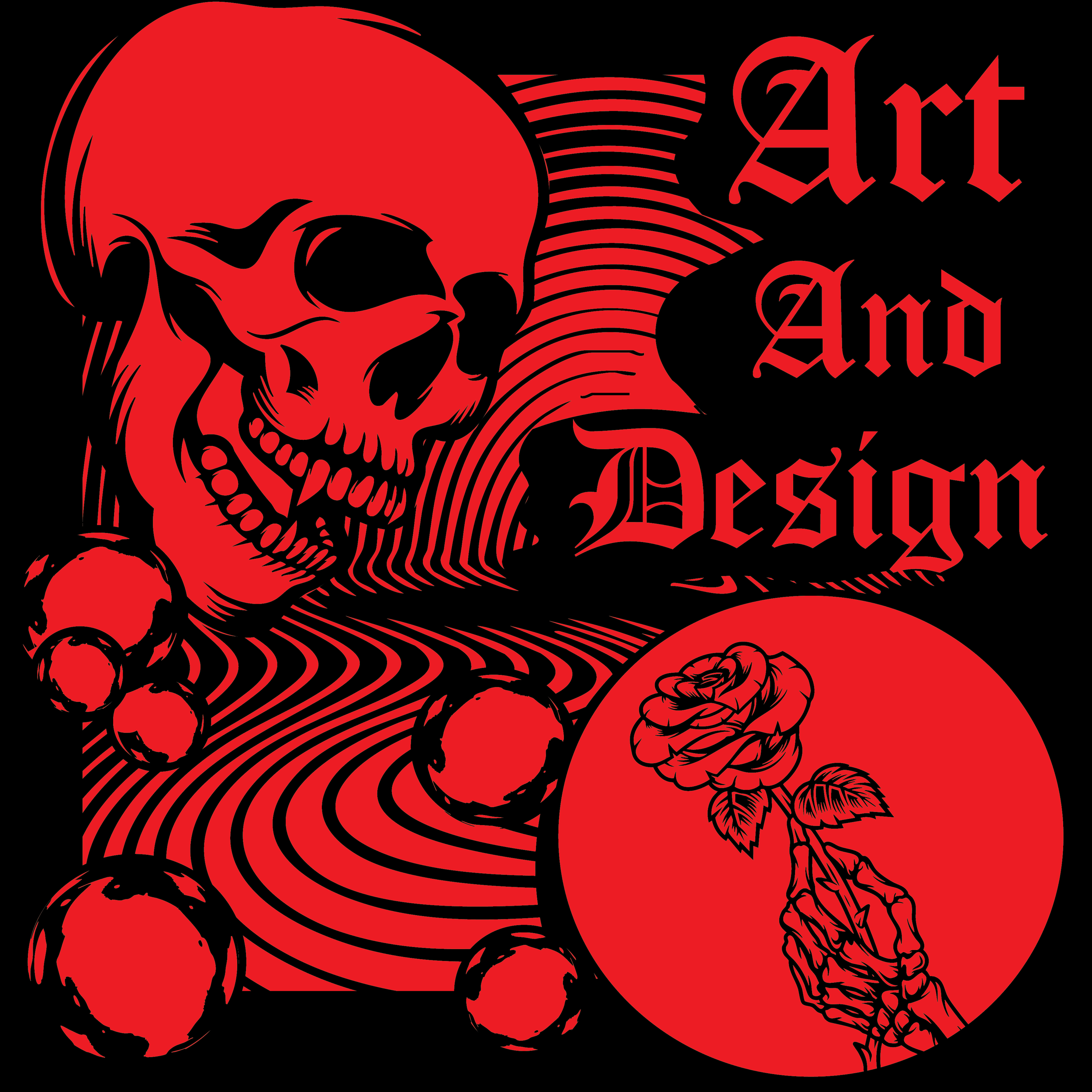 art & design T-Shirt (Red & Black) FINAL-02.png
