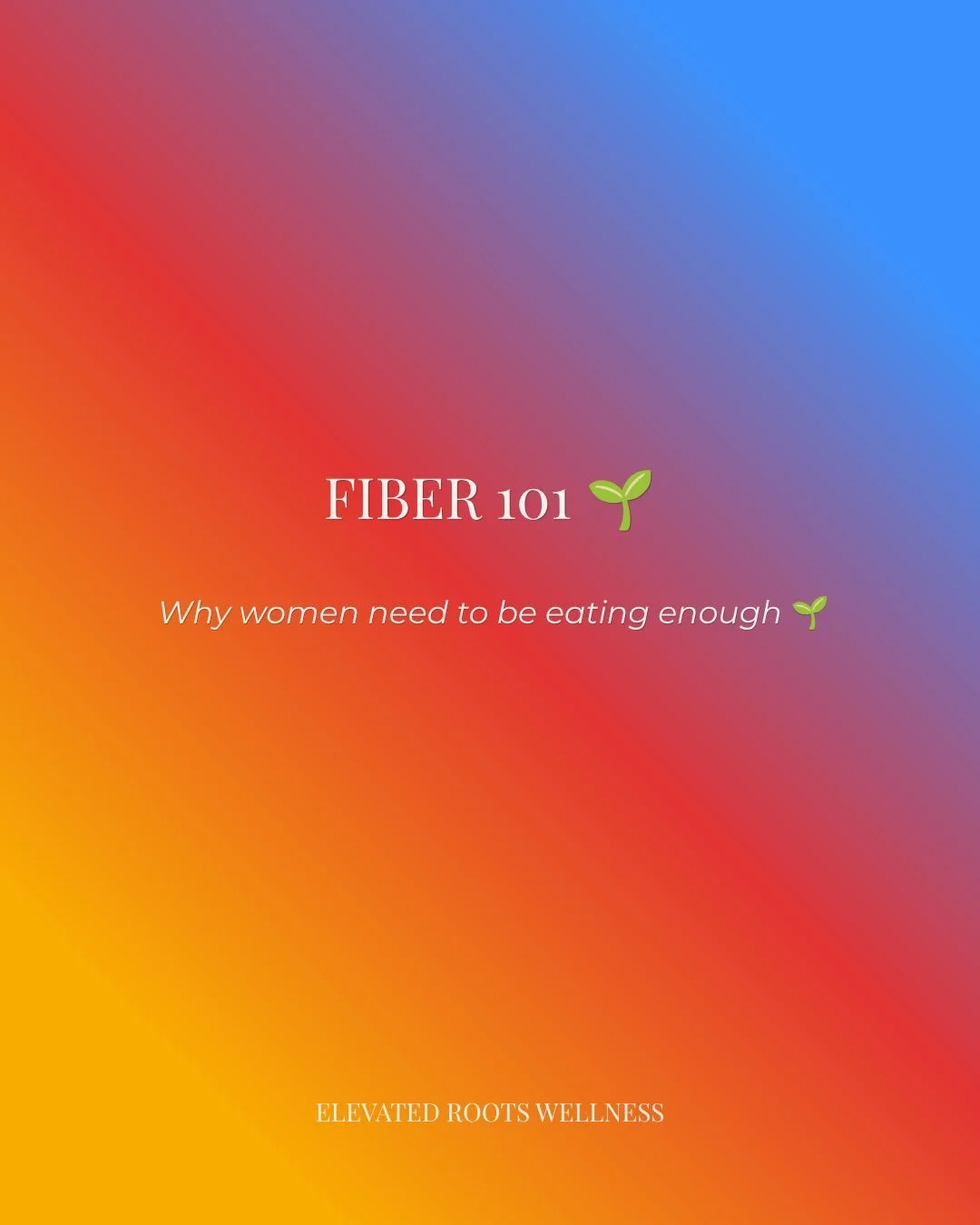 Fiber deserves more attention 🌱

It&rsquo;s easy to think of fiber as just a digestion thing, but it does SO much more.

Getting enough fiber can help support:
✨ Gut health + regular digestion
✨ Healthy blood sugar levels
✨ Cholesterol + heart healt