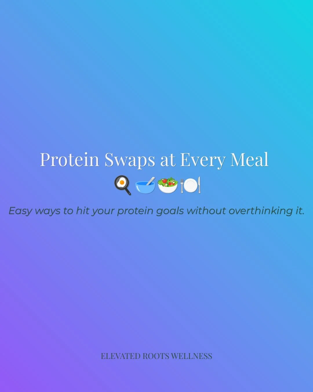 Protein doesn&rsquo;t have to come from chicken and protein shakes.

One of the easiest ways to increase your intake is by making simple swaps to foods you&rsquo;re already eating. Adding protein throughout the day&mdash;not just at dinner&mdash;can 