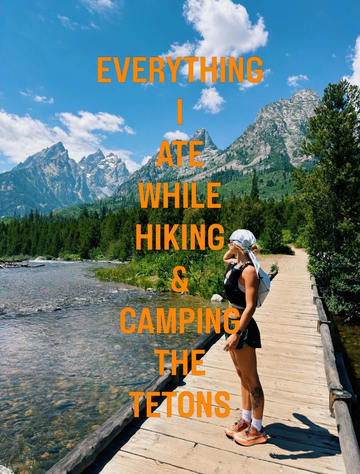 Everything I ate while hiking and camping in the Tetons. 🏔️🥾

Adventure is so much better when you&rsquo;re properly fueled. 

I ate good, I felt good, and I played hard.✨

Food isn&rsquo;t just fuel&mdash;it&rsquo;s what allows you to experience m