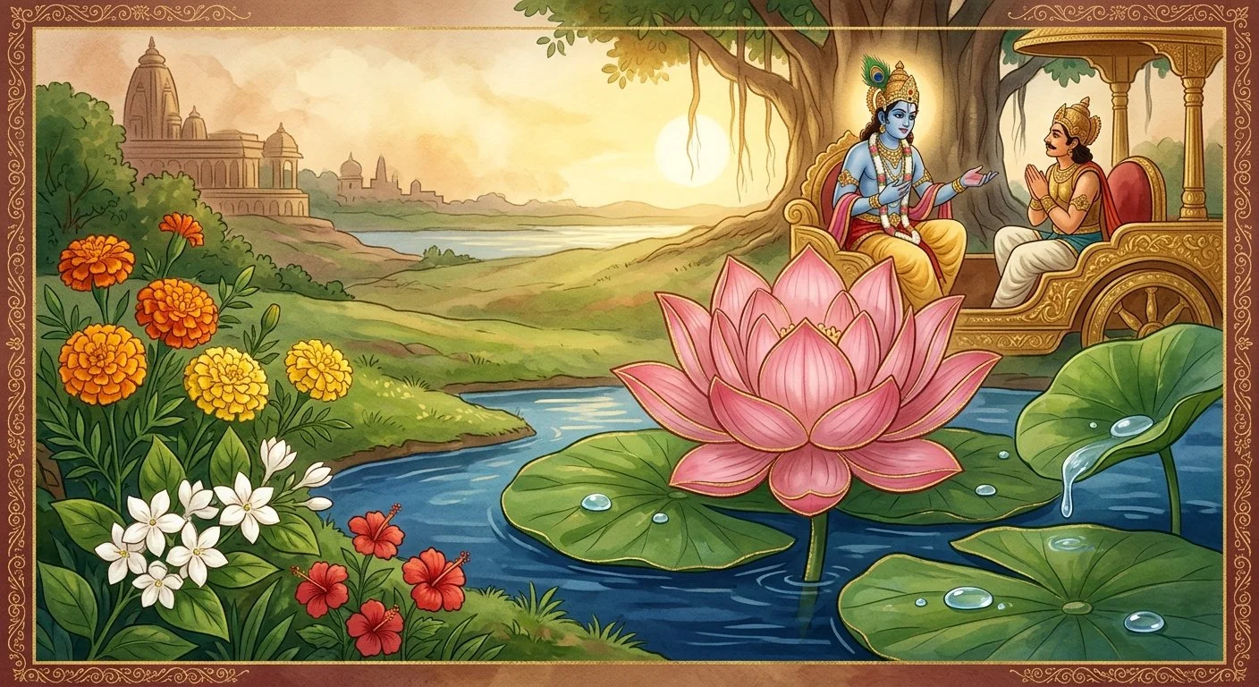 Flowers in the Bhagavad Gita