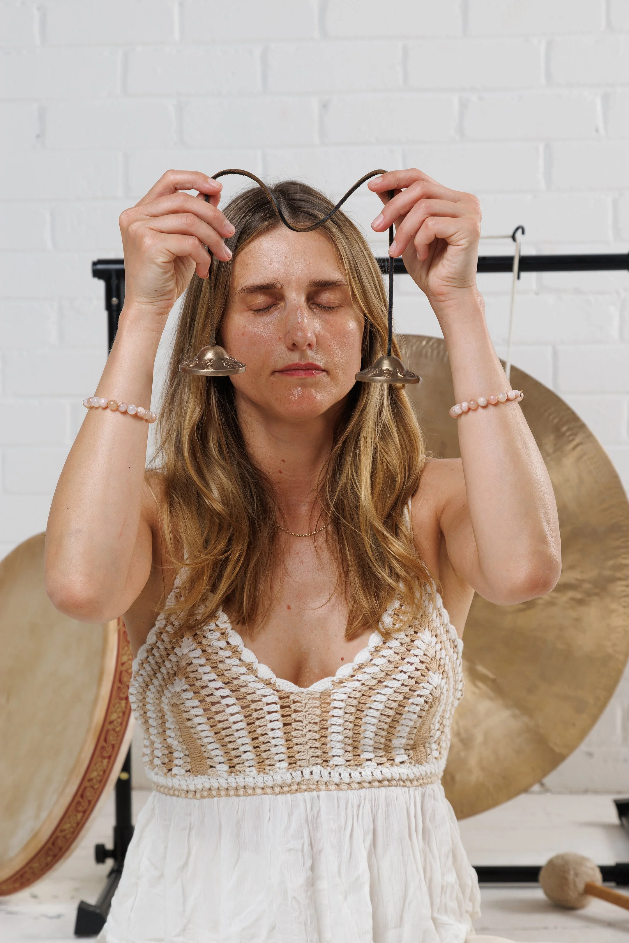 Sound bath in Dublin with tingsha cymbals for deep relaxation and nervous system regulation
