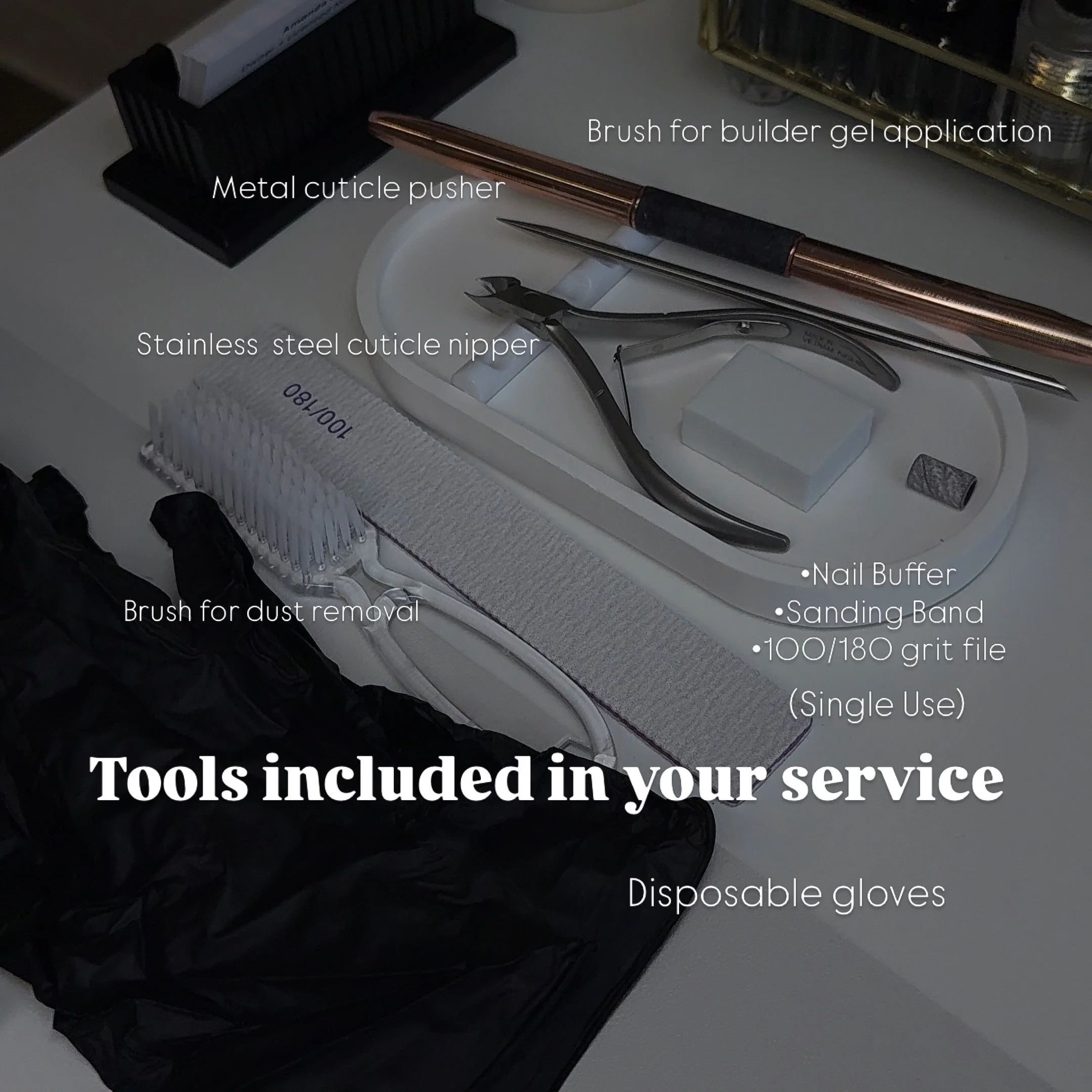The tools behind every set. ✨ 

Every product and tool I use has a purpose. Swipe through to learn what&rsquo;s on my table and how it helps create healthy, long-lasting nails. 🤍

#agelxnails #russianmanicure #nailtools #naileducation #healthynails