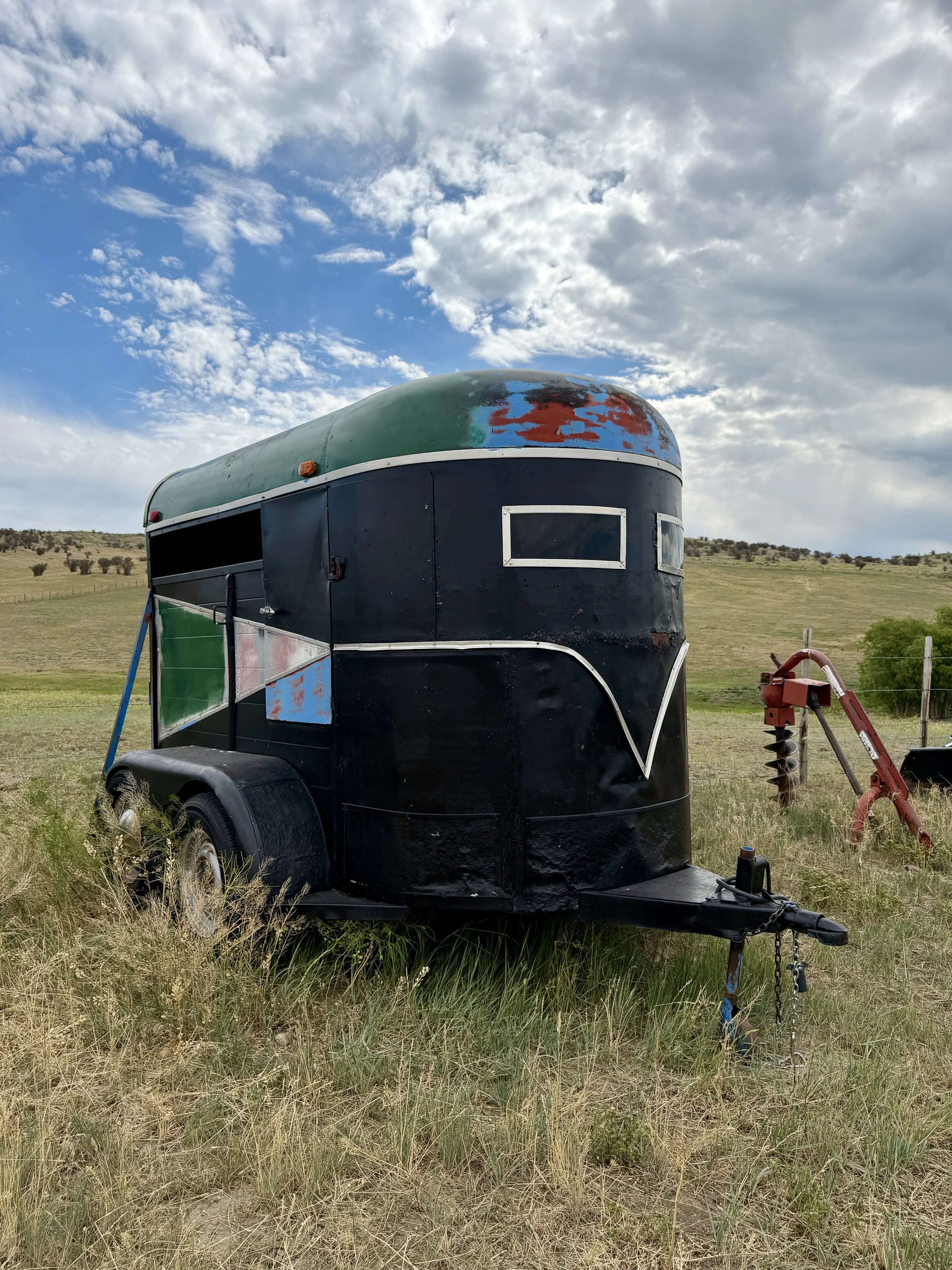 two horse horse trailer