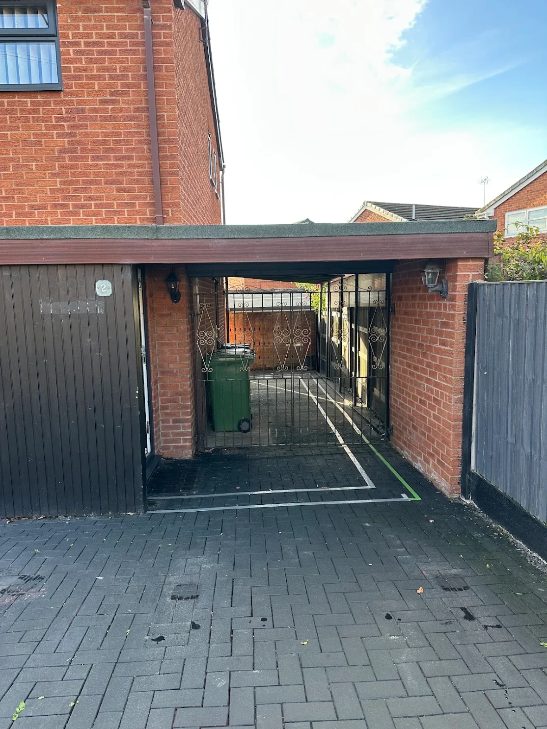 The original enclosed carport before work began, Hightown Wrexham