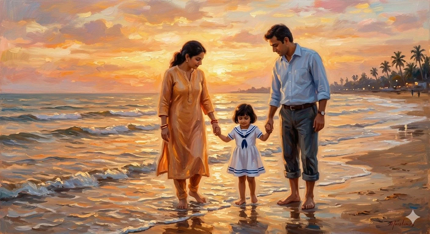 The Ocean. My Parents. My First Hello!