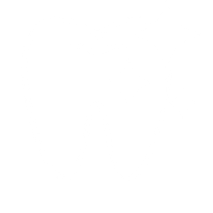 A black and white graphic of a tooth with sparkling accents.
