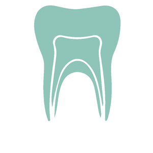 Illustration of a healthy tooth with multiple layers.
