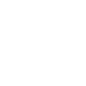 A stylized light bulb with a tooth inside it, outlined with white lines on a black background.