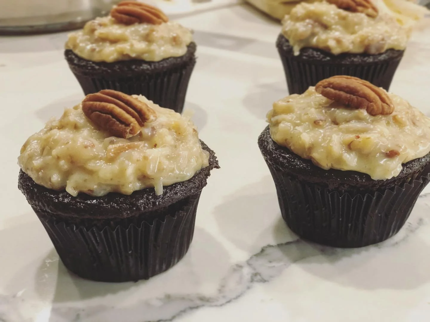 German Chocolate Cupcakes