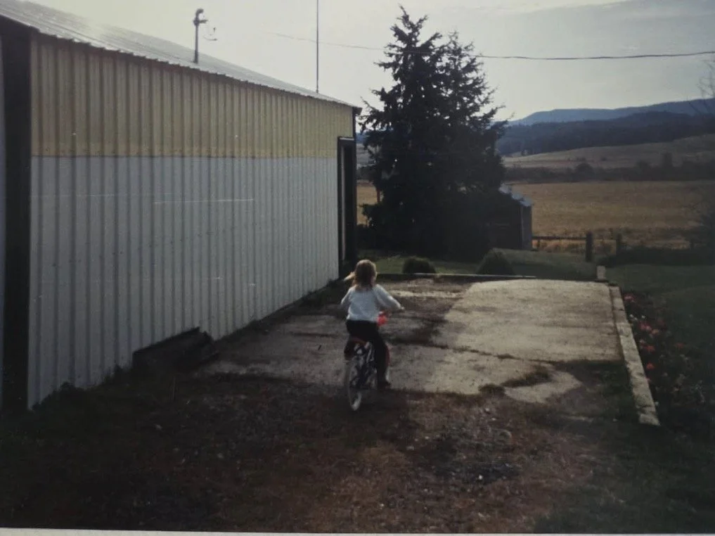 Space between Hazel's garage and house in 1996. The door that Hazel would enter and exit the garage is pictured. Photo from Paula Frazier.