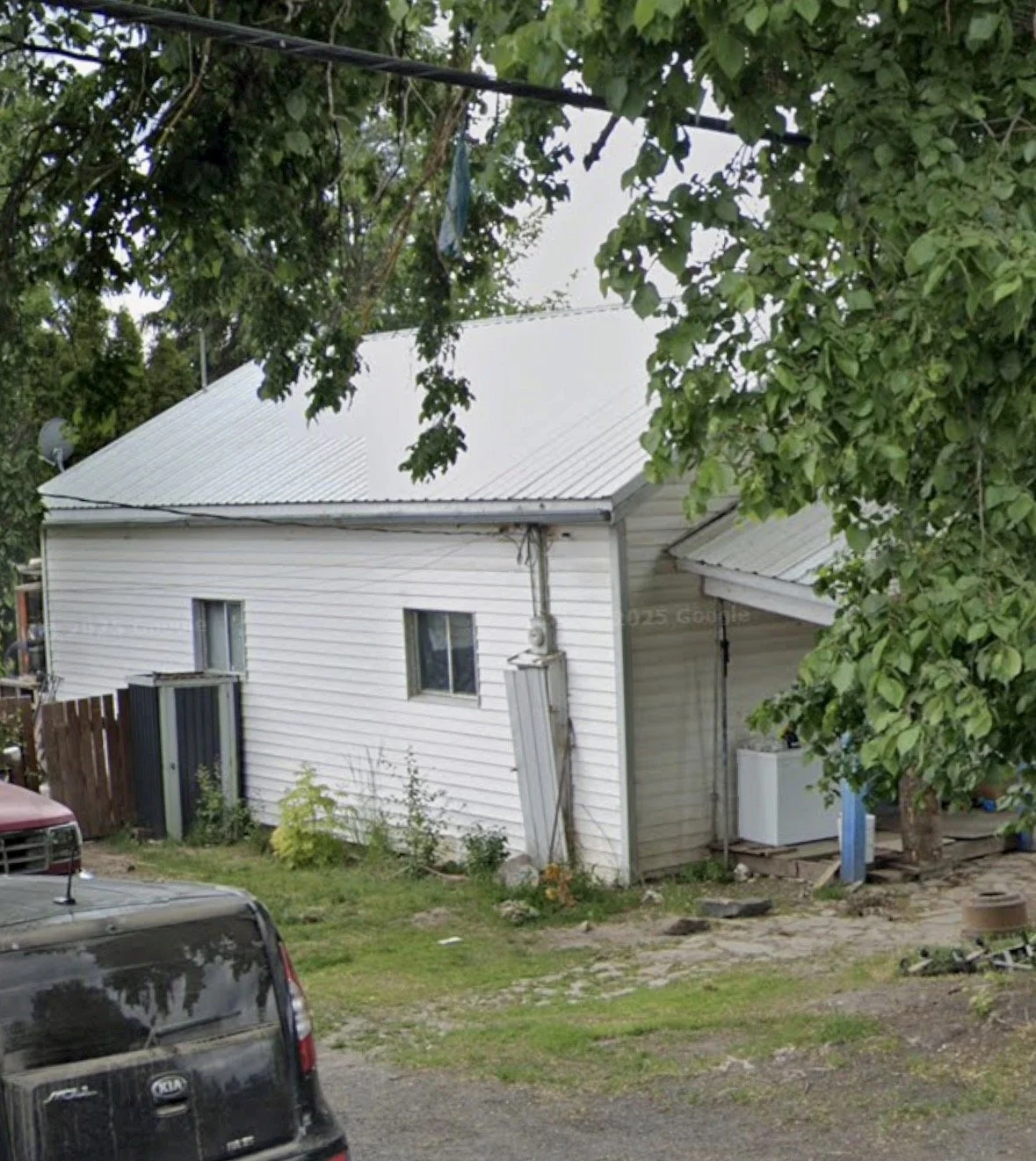 The side of what used to be Hazel's home now in 2026. Photo taken from google maps, July 2026.