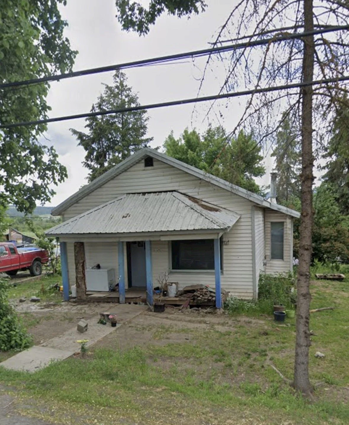 The front of what used to be Hazel's home now in 2026. Photo taken from google maps, July 2026.