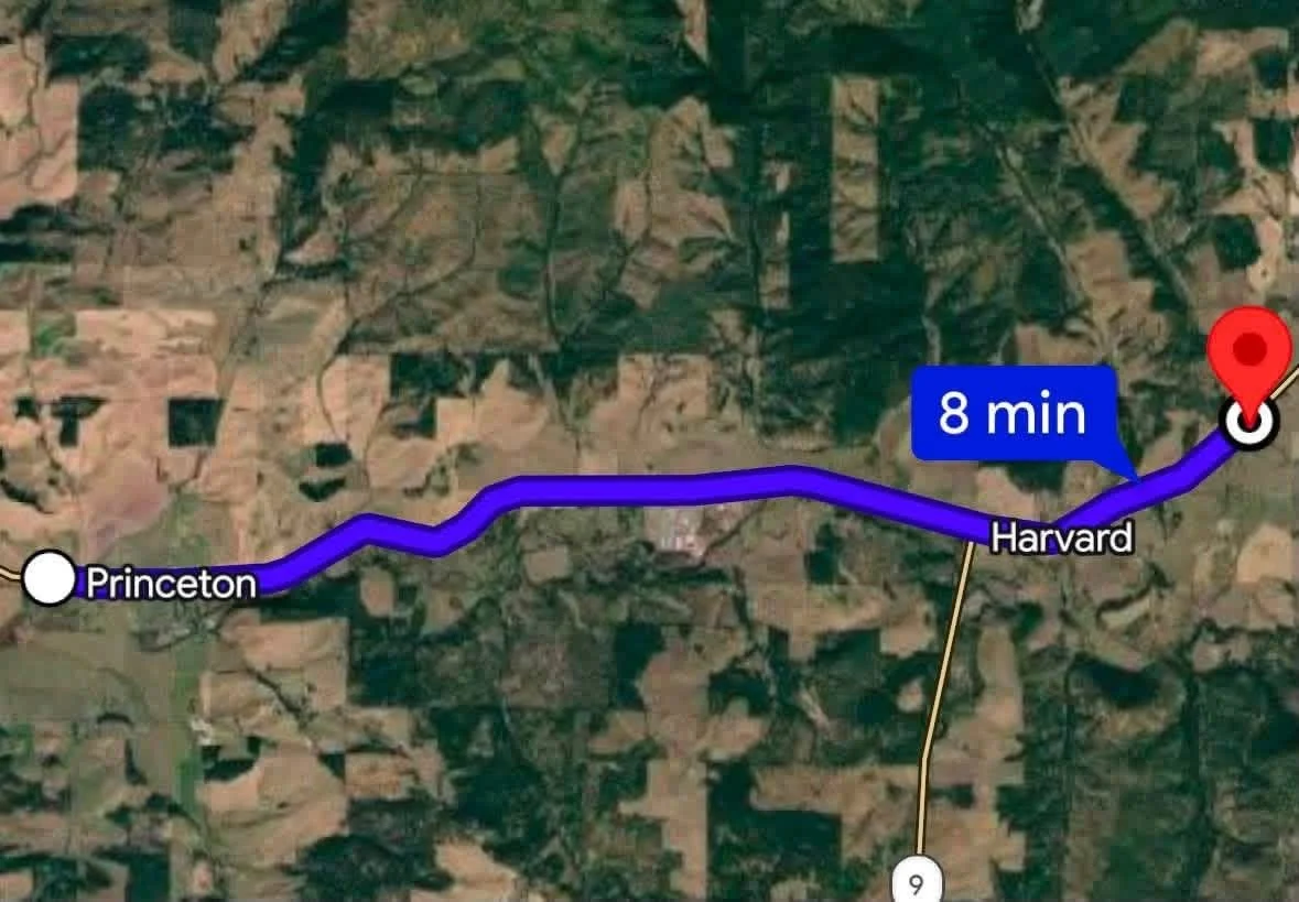 The distance from Hazel’s home to where her slippers were found.