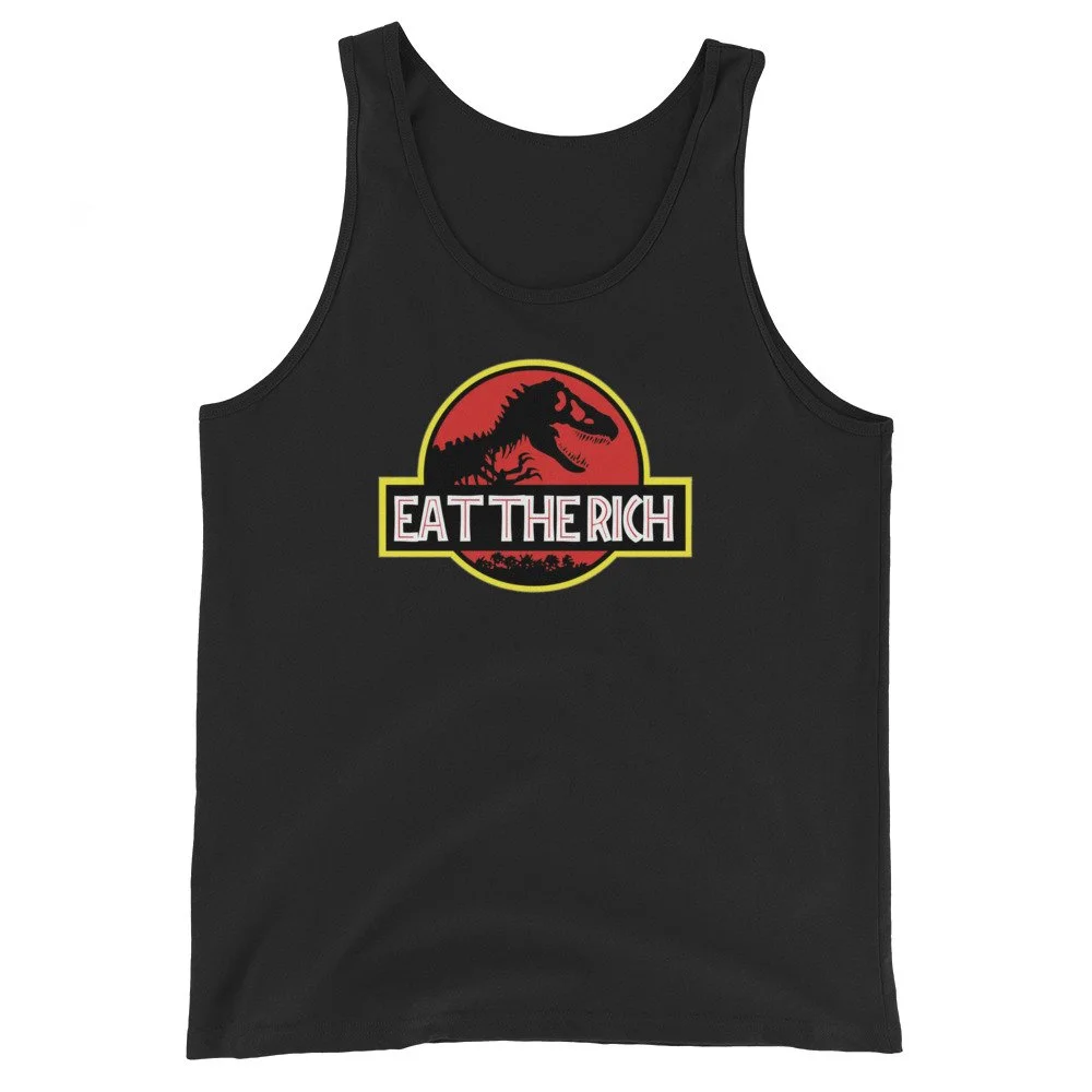 Unisex Eat the Rich Jurassic Park Tank Top