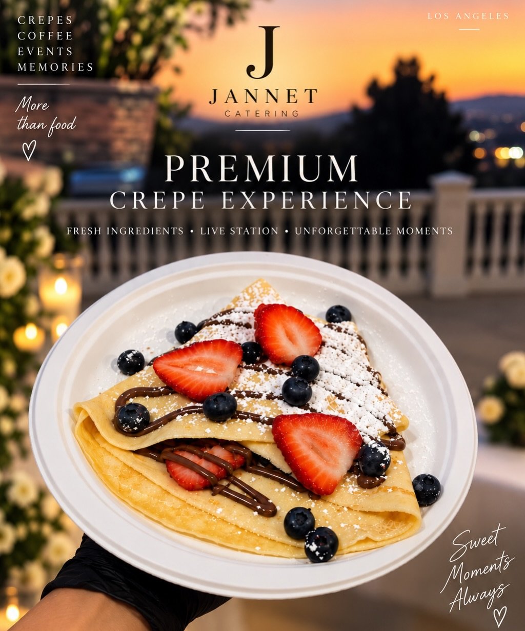 More than food &mdash; it&rsquo;s a feeling. ✨

Freshly made crepes, premium coffee &amp; matcha, served live and made especially for your guests. 🤍

☕ Espresso Bar
🍵 Matcha Bar
🥞 Live Crepe Station
✨ Elegant catering experience

You bring the occ