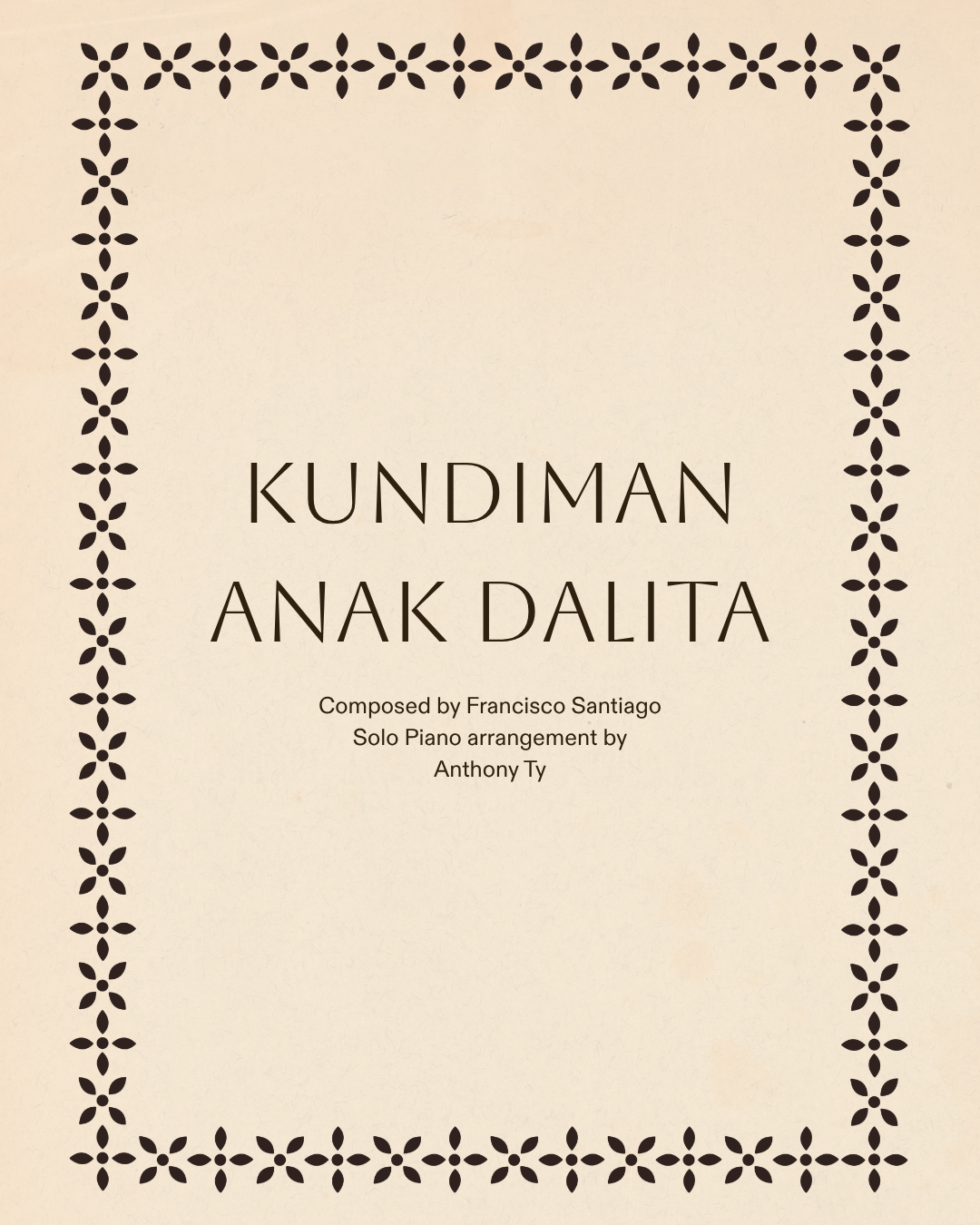 Kundiman - Anak Dalita (Piano Sheet Music) | Advanced