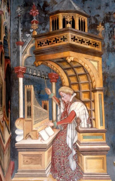 Music, Playing the Organ by Gentile da Fabriano, ca. 1411