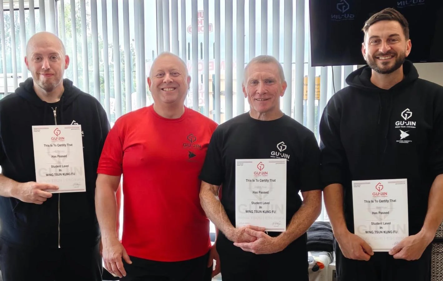 Gu-Jin Martial Arts Instructor Alasdair Kirby with Assistant Instructors
