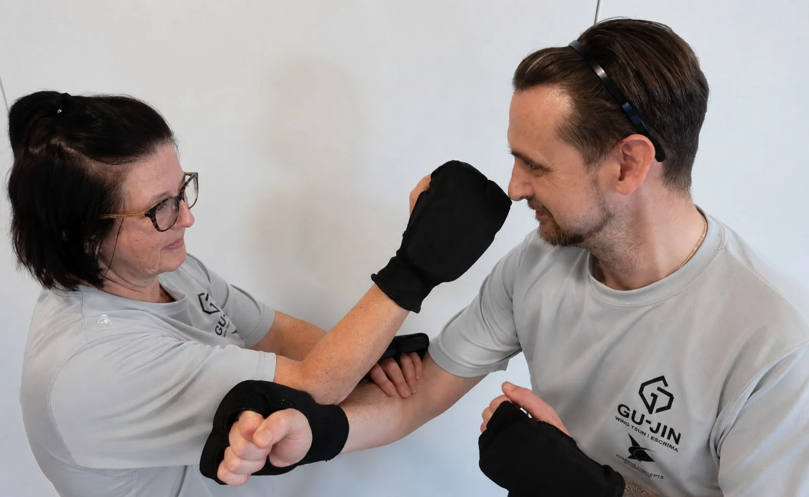 Gu-Jin Martial Arts students safely training Wing Chun.