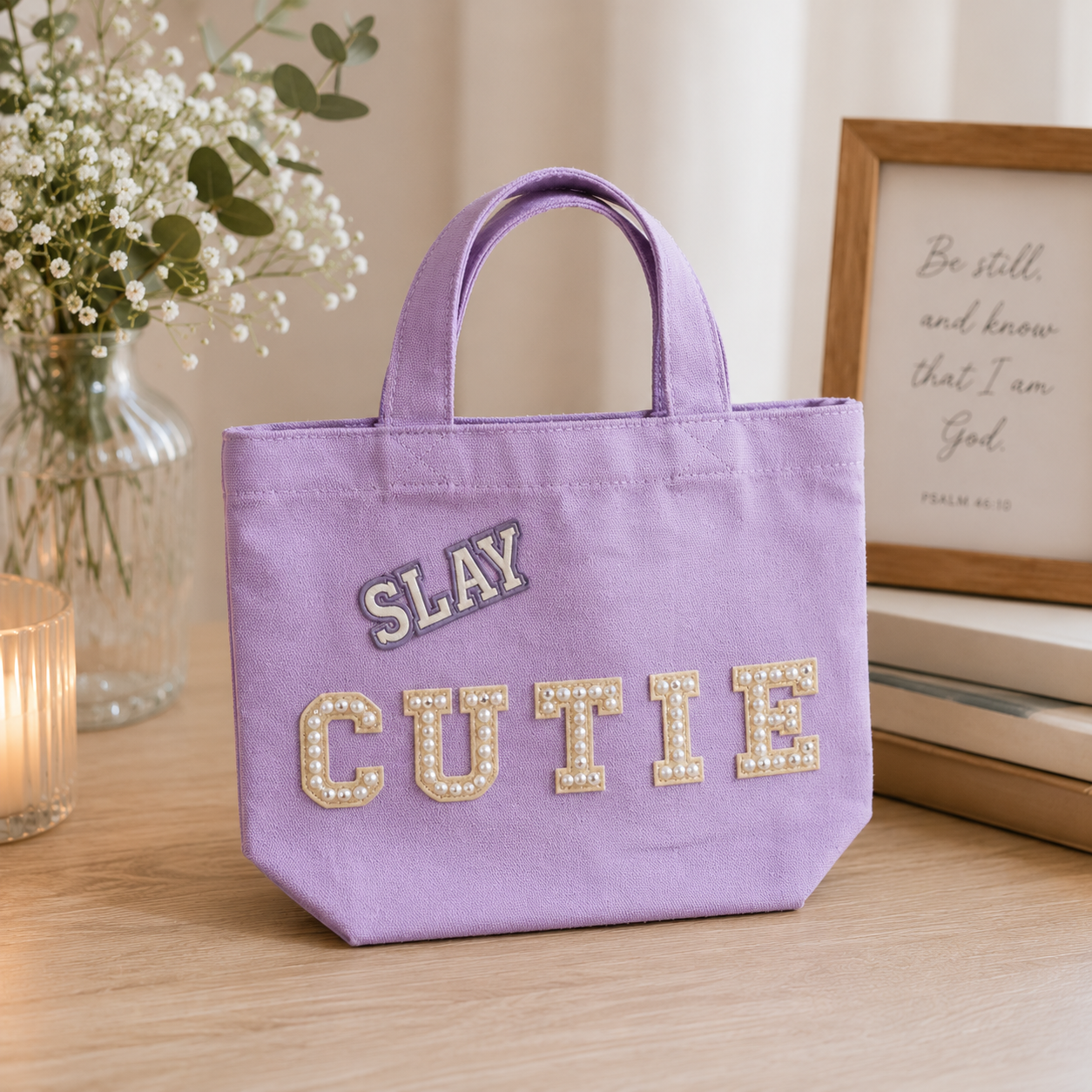 Mini Purple Slay Cutie Tote
