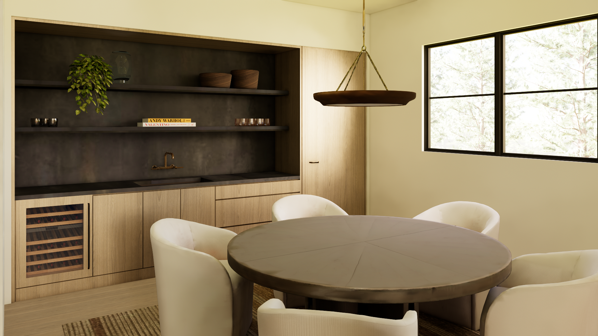 Northville New Construction Rendering. Interior Design by JF Design. Architecture by Joseph Mosey Architecture.