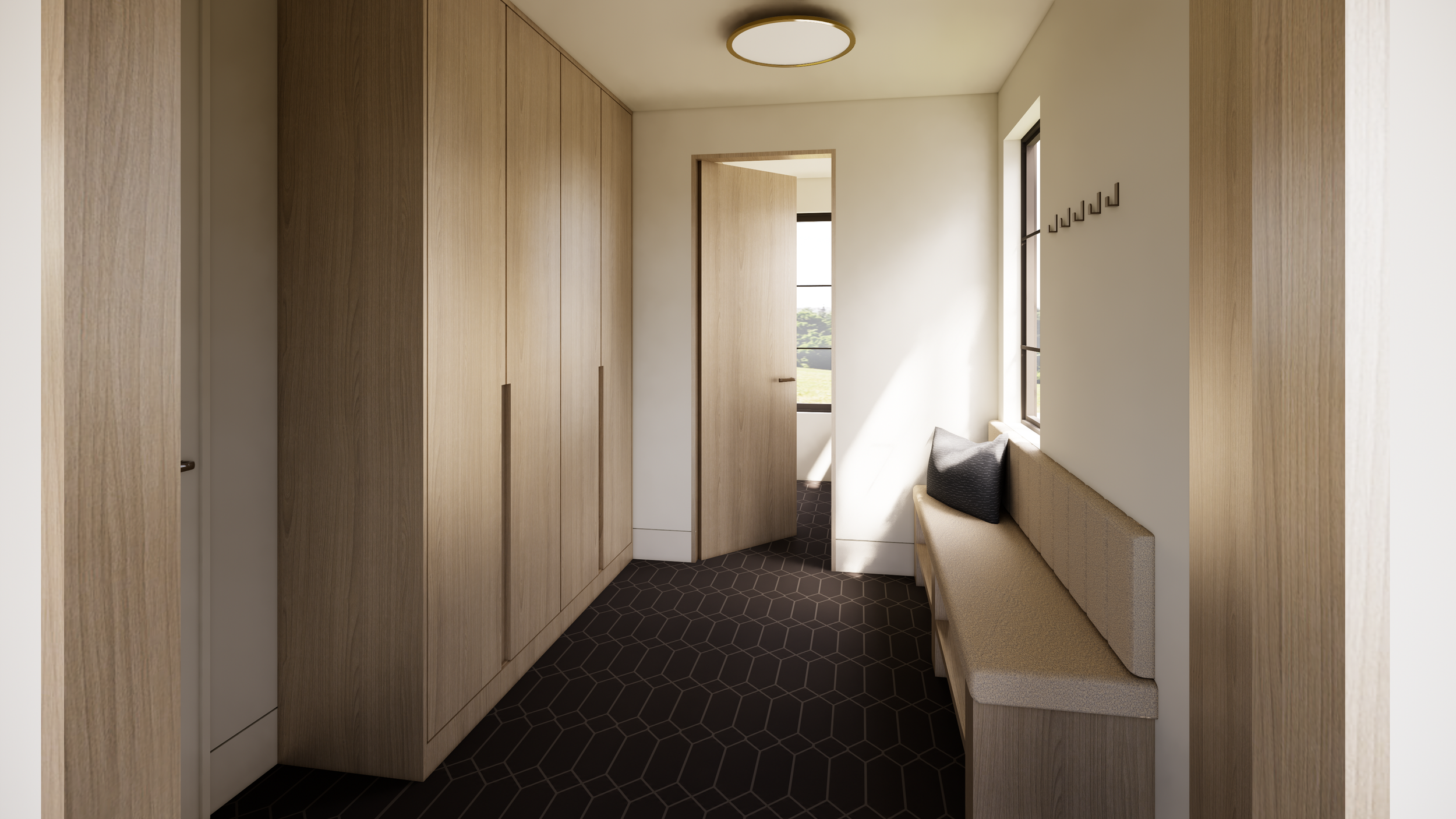 Northville New Construction Rendering. Interior Design by JF Design. Architecture by Joseph Mosey Architecture.