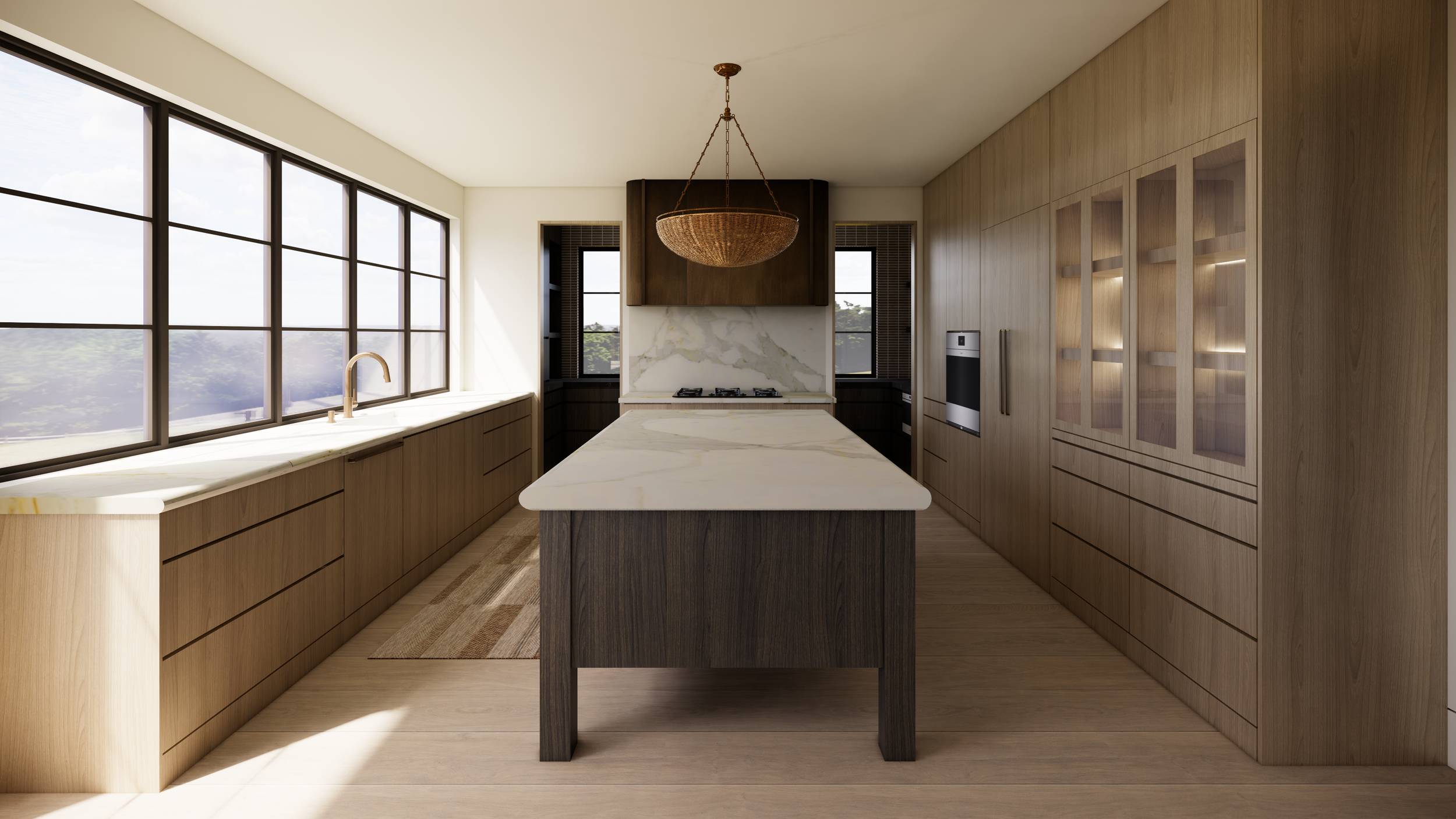 Northville New Construction Rendering. Interior Design by JF Design. Architecture by Joseph Mosey Architecture.