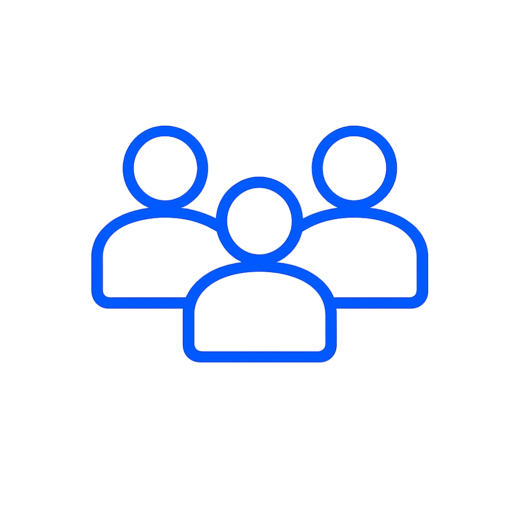 Icon representing multiple data points, showing a combination of quantitative and qualitative ranking factors