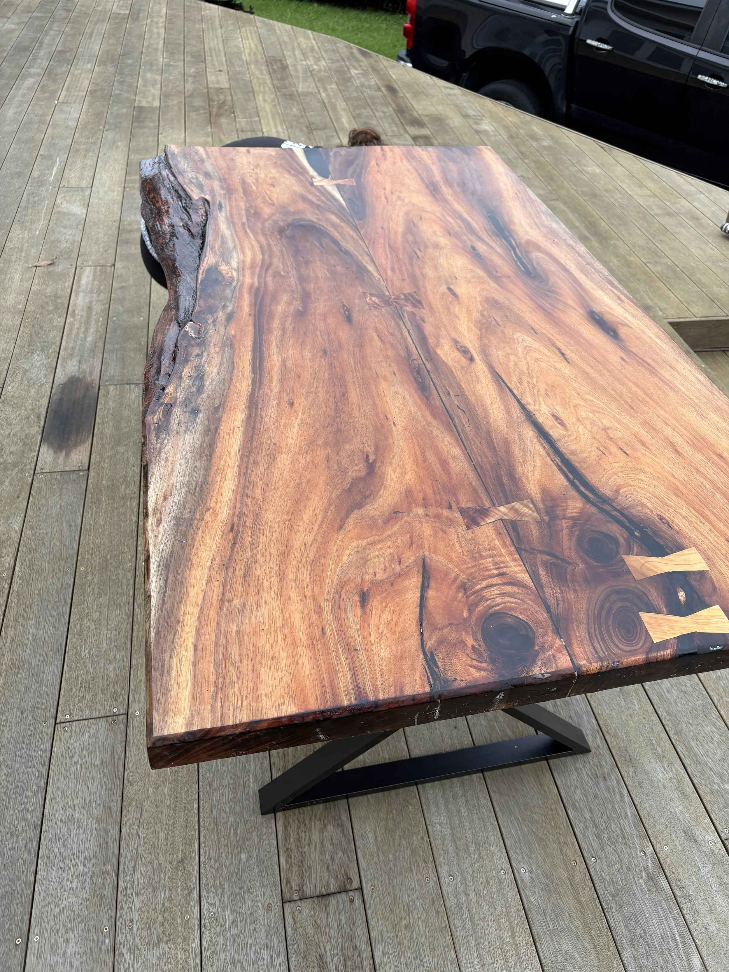 Taz Black Wood Dining Table
