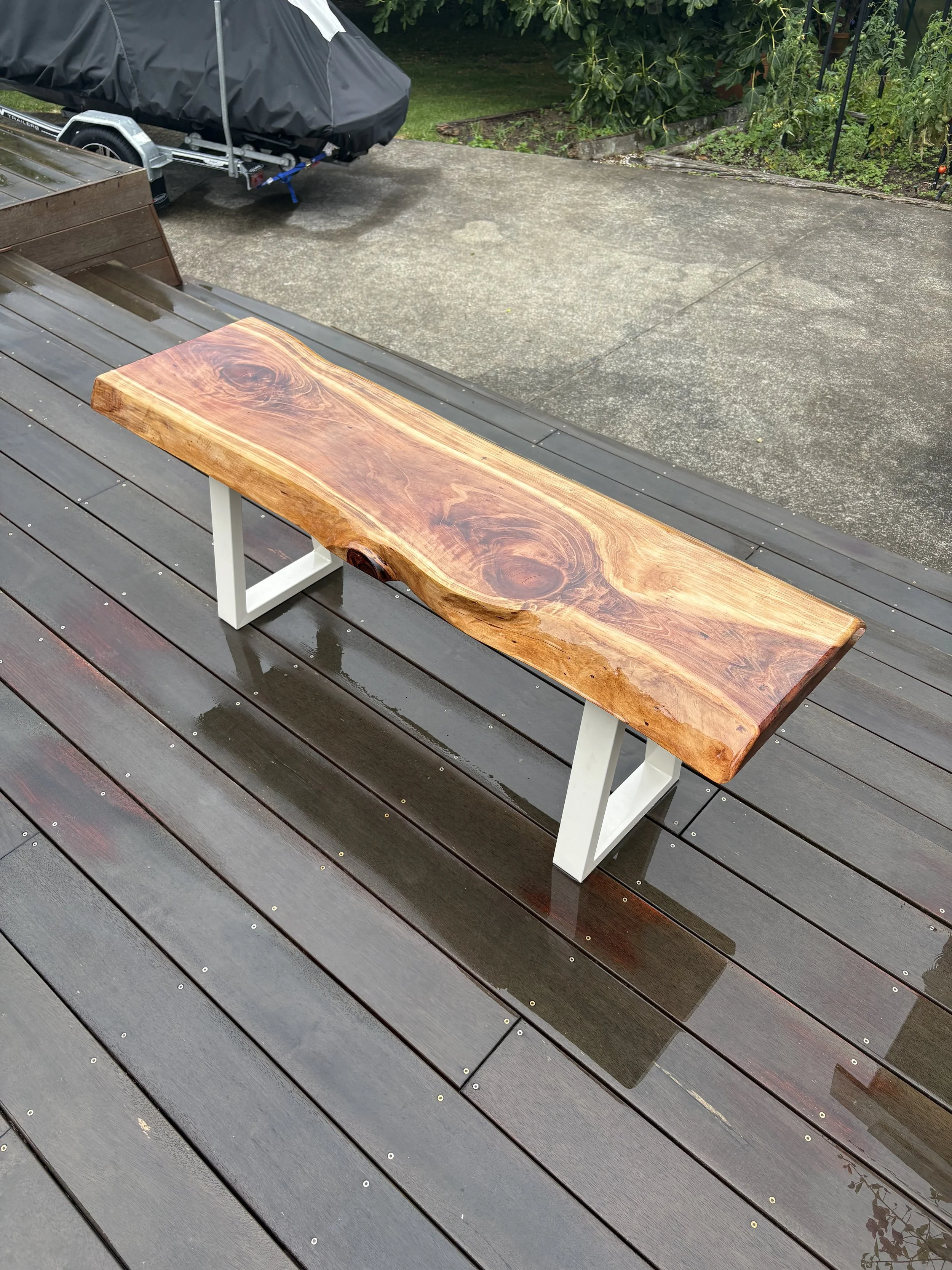 Red Wood Coffee Table