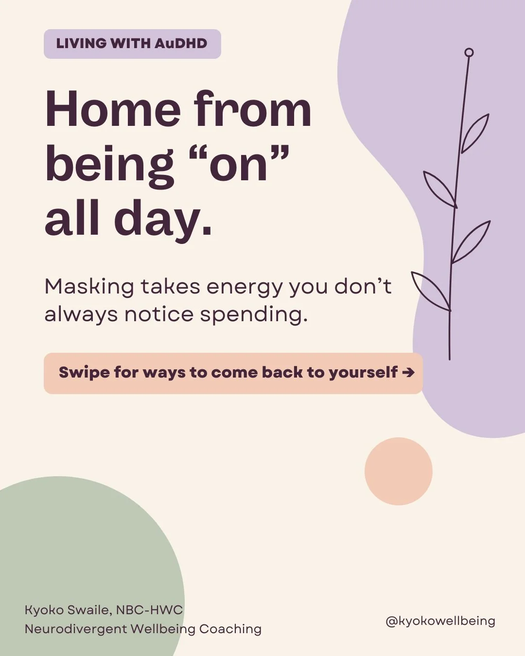 You get home, close the door, and don&rsquo;t want to say another word.

You made small talk. Kept still. Tried to ignore the noise. Maybe nobody noticed how much effort it took.

For ADHD and AuDHD women, masking can be part of that exhaustion.

You