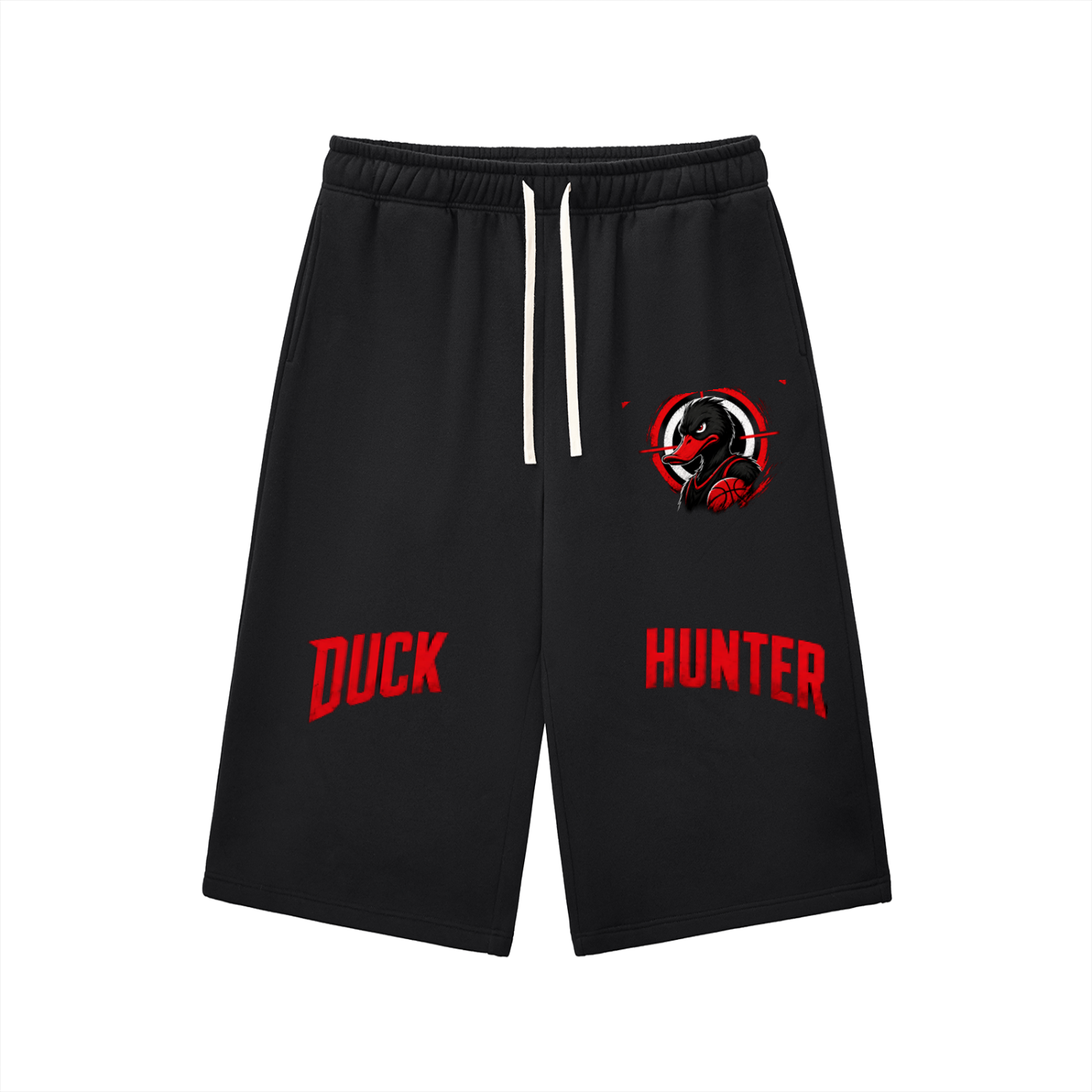 Relaxed Drawstring Three-quarter Sweatpants