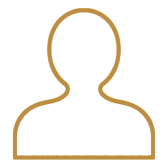 Outline of a person against a transparent background.