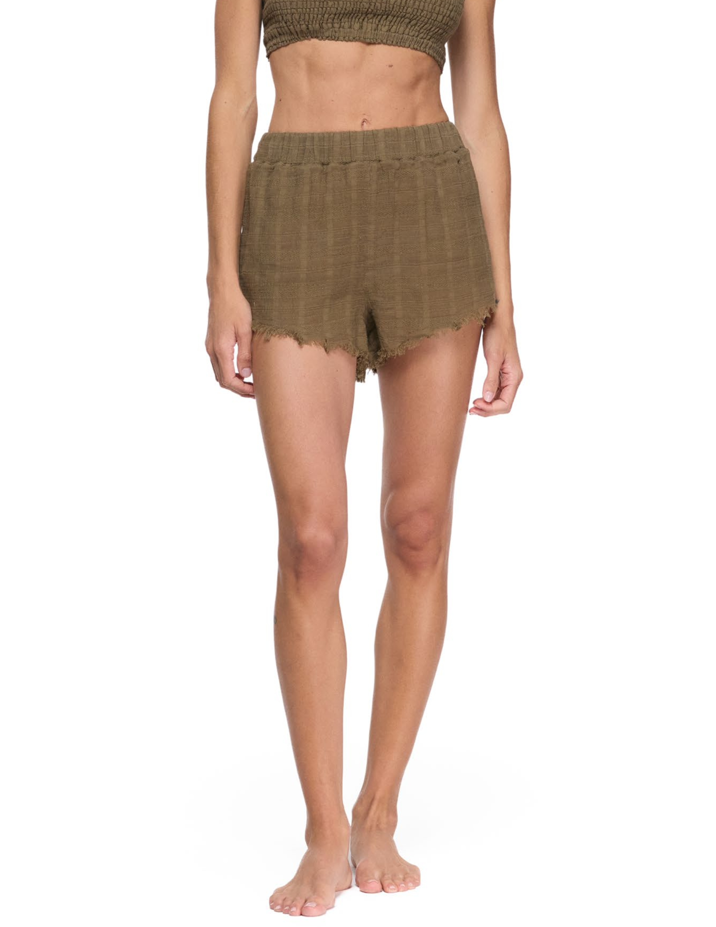 Scallop Hem Shorts