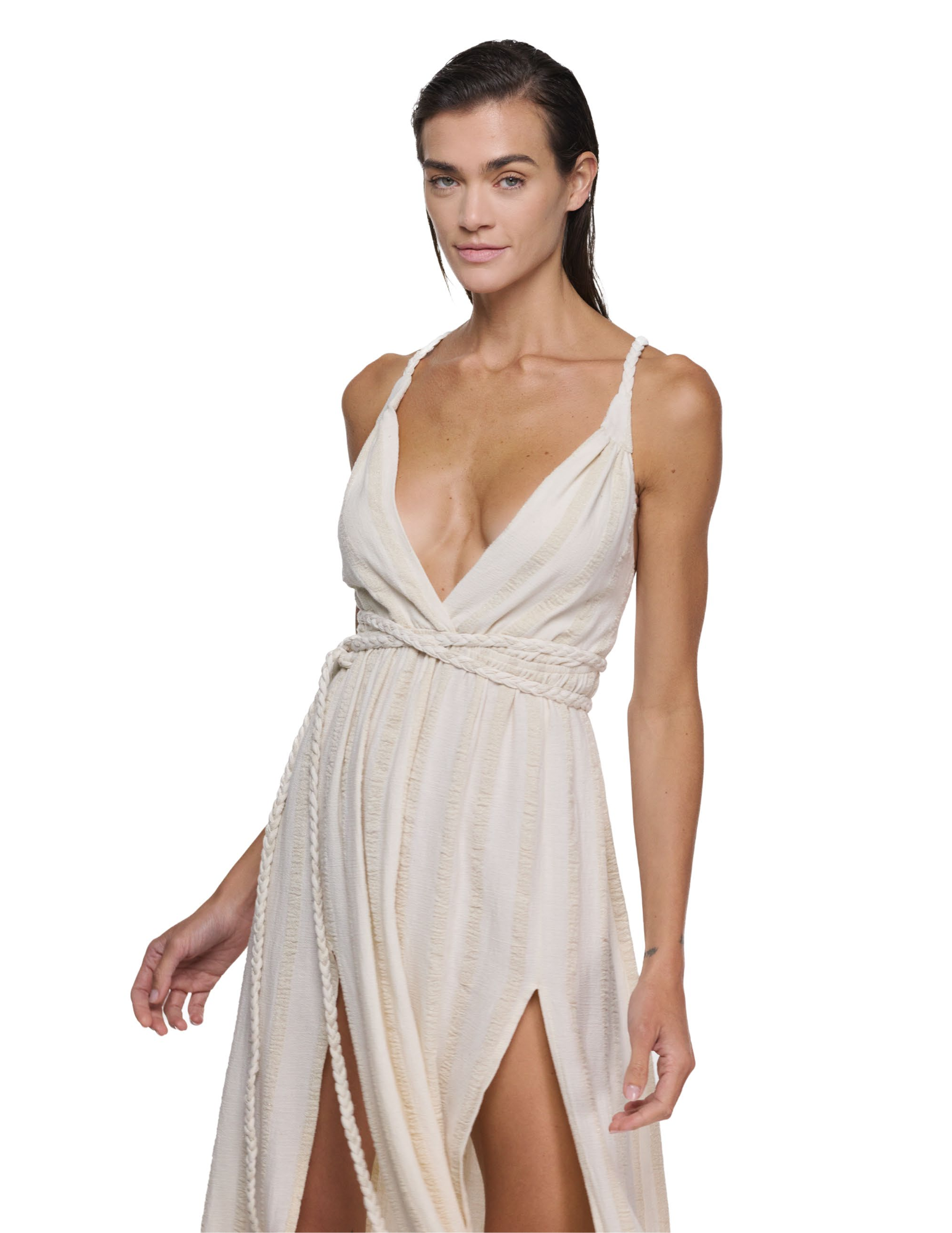 Backless braided dress