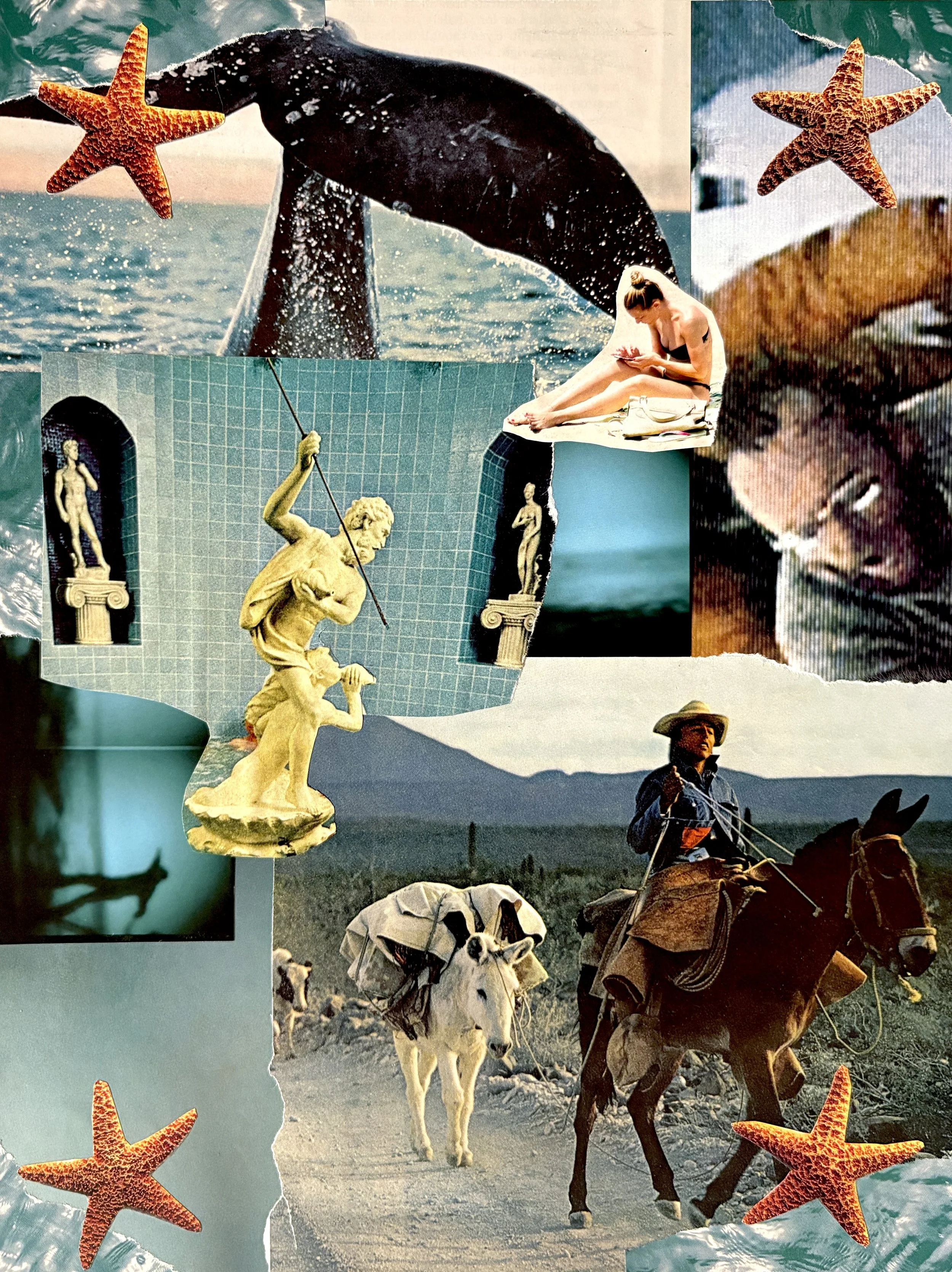 Coastal Cowboy - Mounted Original