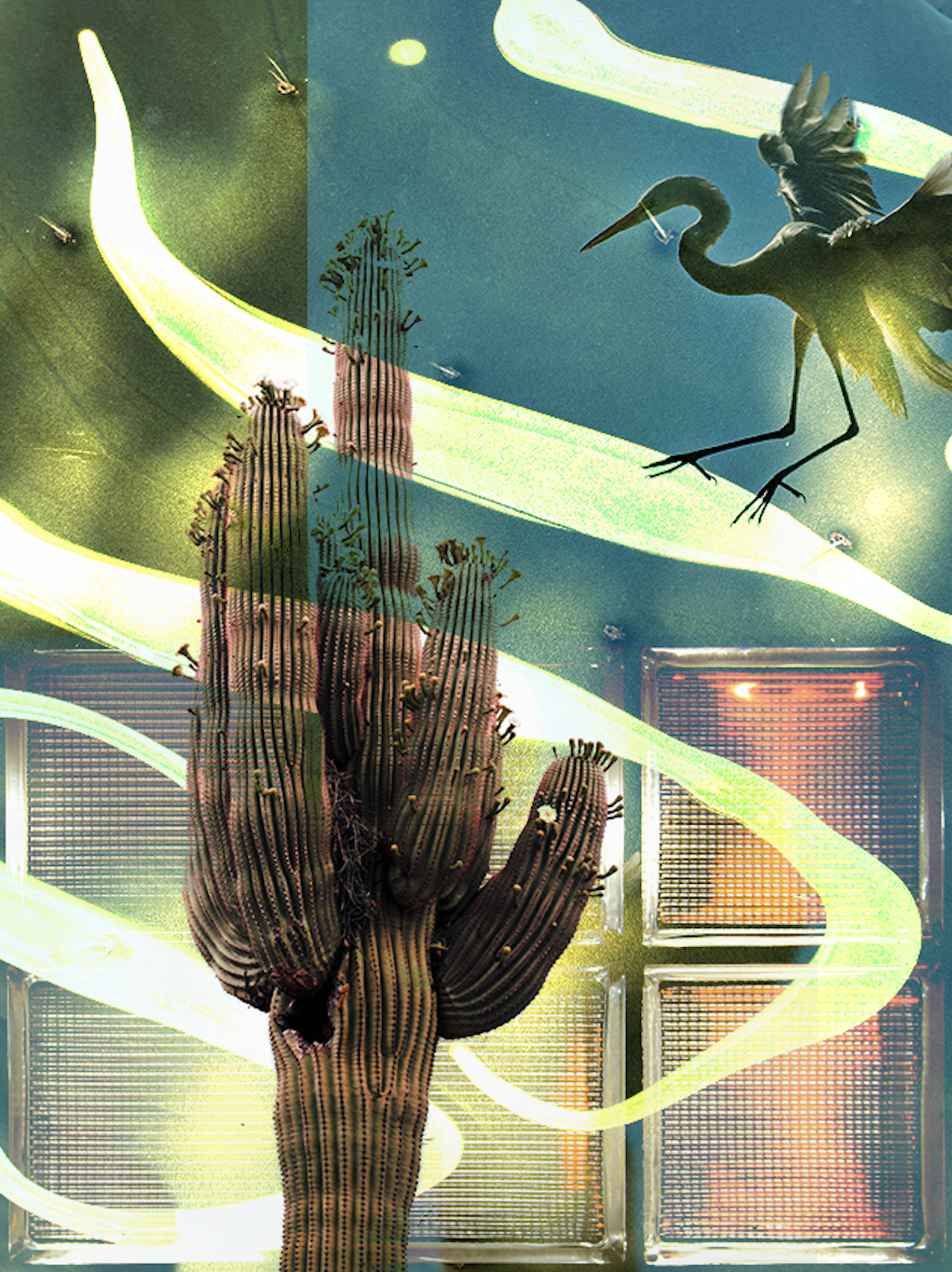Crane - Digital Collage
