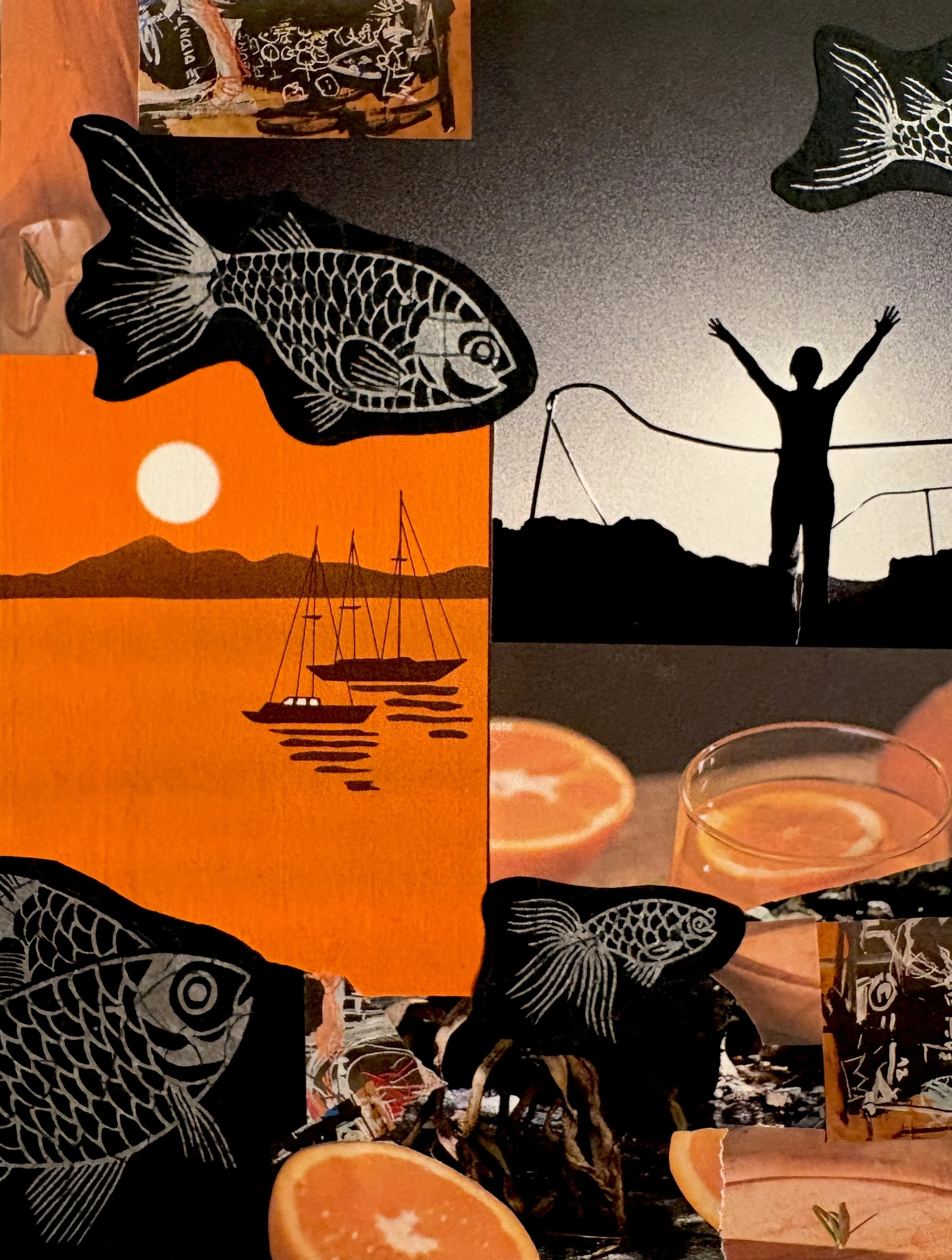 Spritz Sunset - Mounted Original