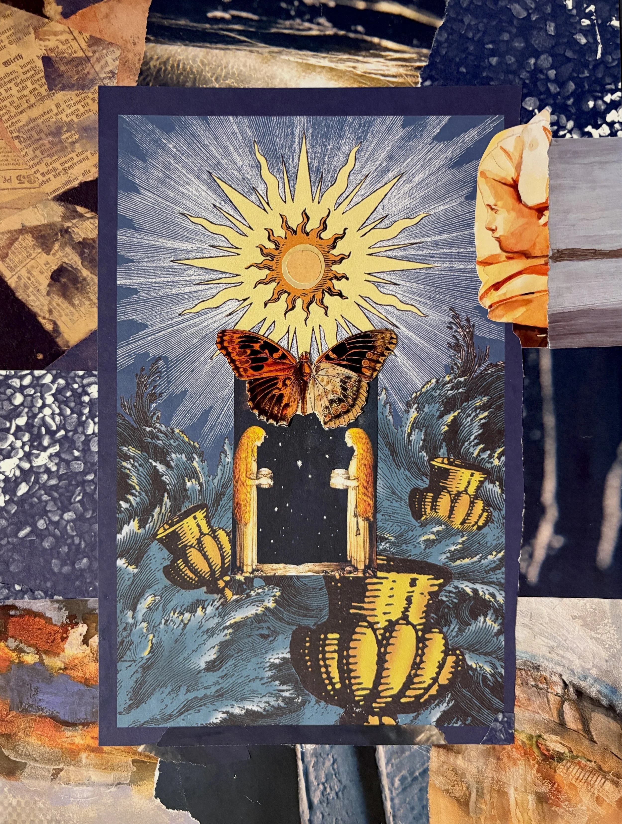 The Sun, The Sea - Mounted Original