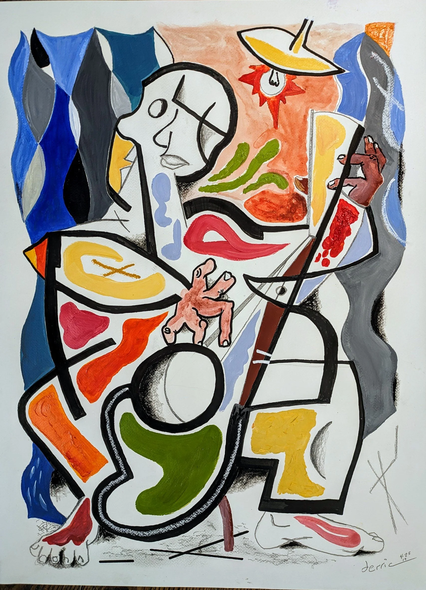 Guitarist in a Room | 18x24 | 1,200.00
