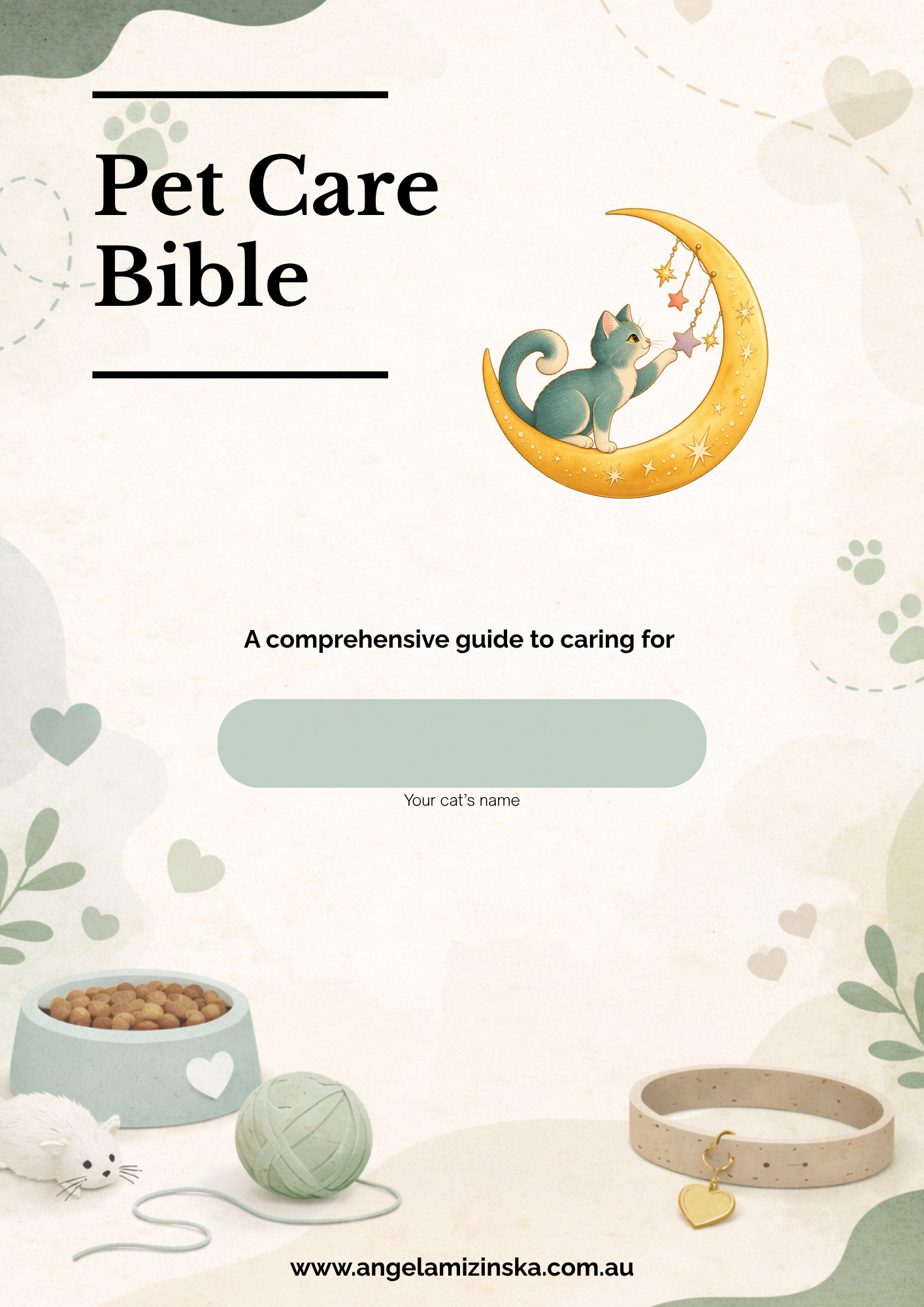 Pet Care Bible — Cat — Printed Workbook