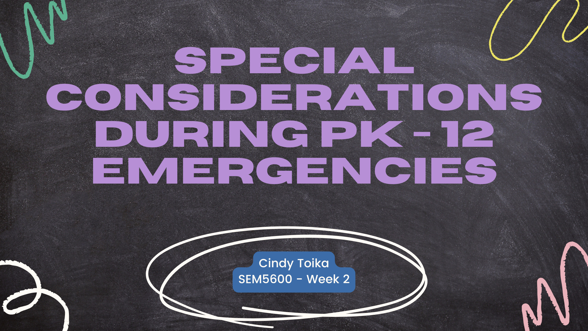 Special Considerations PK-12