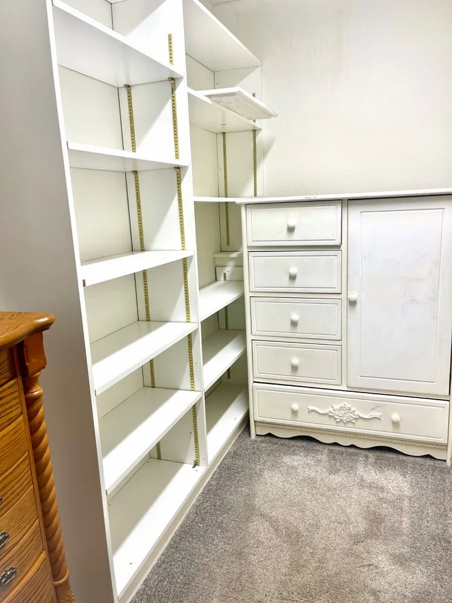Walk-in closet in suite